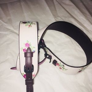 NWT COACH NOVELTY STRAP CROSS STITCH FLORAL PRINT